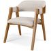 Kit 02 Cadeiras Para Sala de Jantar e Estar Living Estofada Suran L02 Linho Cru - Lyam