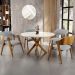Kit 02 Cadeiras Para Sala de Jantar e Estar Living Estofada Suran L02 Suede Cinza - Lyam