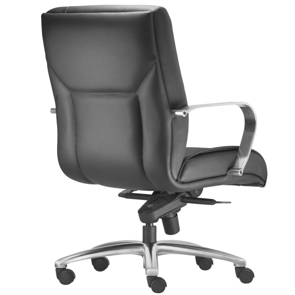 Kit 02 Cadeiras de Escritório Diretor Executiva New Onix F02 Couro Ecológico Preto - Lyam Decor