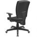 Kit 02 Cadeiras de Escritório Diretor Office Giratória Preto Alta Flexi P03 Poliéster Preto - Lyam