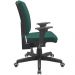 Kit 02 Cadeiras de Escritório Diretor Office Giratória Preto Alta Flexi P03 Poliéster Verde - Lyam