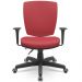 Kit 02 Cadeiras de Escritório Diretor Office Giratória Preto Alta Flexi P03 Vinil Vermelho - Lyam