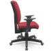 Kit 02 Cadeiras de Escritório Diretor Office Giratória Preto Alta Flexi P03 Vinil Vermelho - Lyam