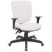 Kit 02 Cadeiras de Escritório Diretor Office Giratória Preto Alta Flexi P03 Vinil Branco - Lyam
