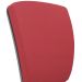 Kit 02 Cadeiras de Escritório Fixa Executiva Office Preto Slim Alta Flexi P03 Vinil Vermelho - Lyam