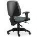 Kit 02 Cadeiras de Escritório Giratória Executiva Ergonômica Job L02 Linho Cinza Escuro - Lyam Decor