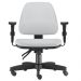 Kit 02 Cadeiras de Escritório Giratória Executiva Ergonômica Sky L02 Couro Sintético Branco - Lyam Decor