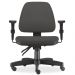 Kit 02 Cadeiras de Escritório Giratória Executiva Ergonômica Sky L02 Crepe Cinza - Lyam Decor