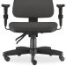 Kit 02 Cadeiras de Escritório Giratória Executiva Ergonômica Sky L02 Crepe Cinza - Lyam Decor