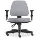 Kit 02 Cadeiras de Escritório Giratória Executiva Ergonômica Sky L02 Linho Cinza - Lyam Decor