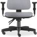 Kit 02 Cadeiras de Escritório Giratória Executiva Ergonômica Sky L02 Linho Cinza - Lyam Decor