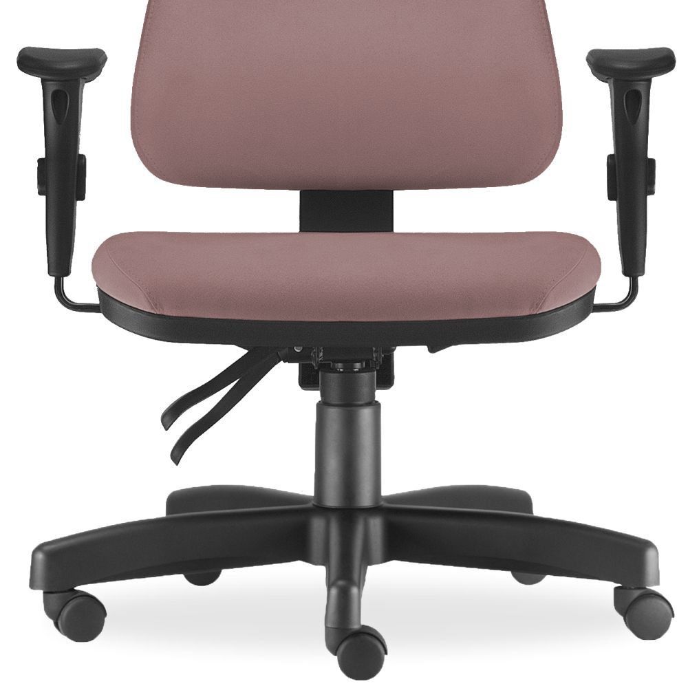 Kit 02 Cadeiras de Escritório Giratória Executiva Ergonômica Sky L02 Suede Rosê - Lyam Decor