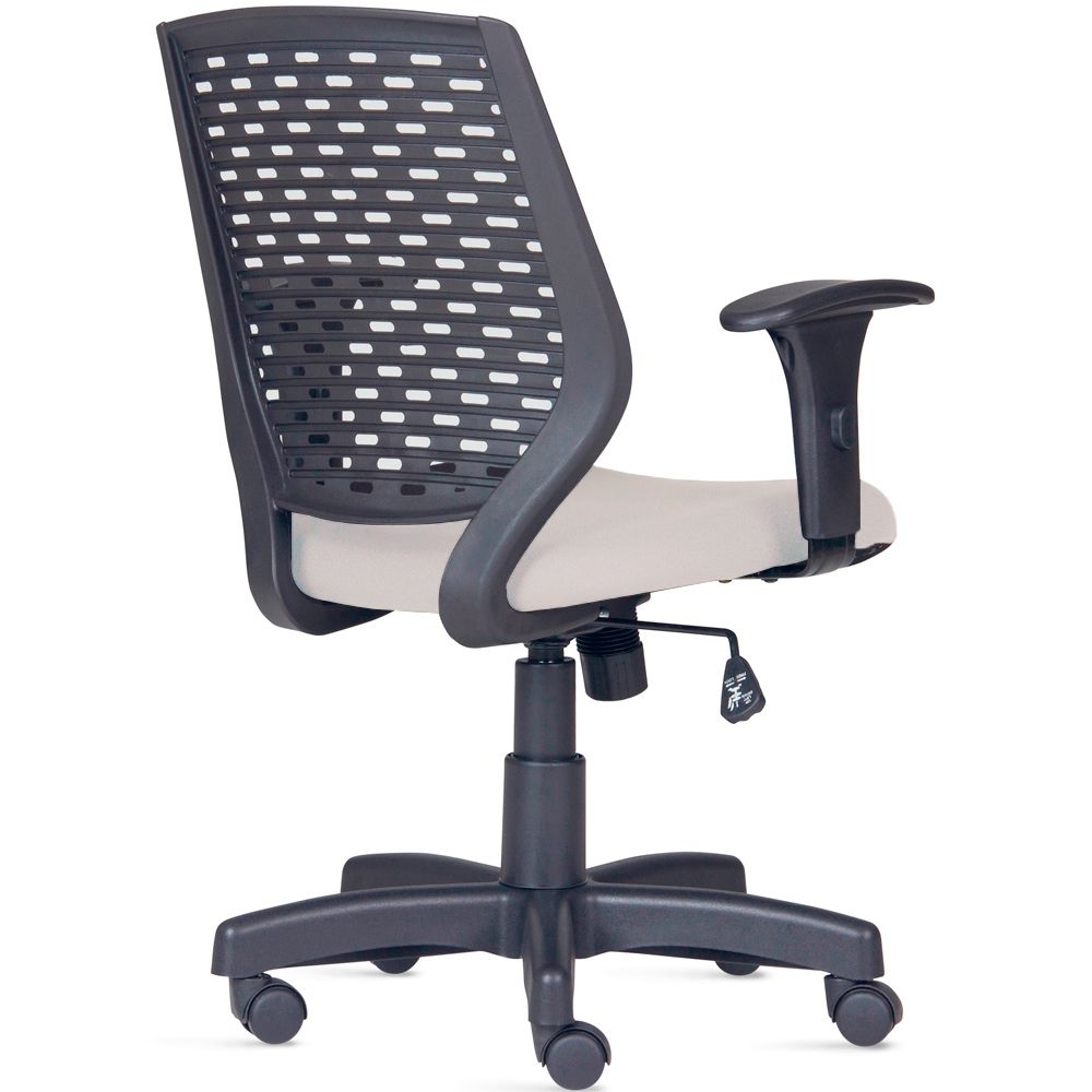 Kit 02 Cadeiras de Escritório Giratória Executiva Ergonômica Tech L02 Suede Bege - Lyam Decor