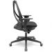Kit 02 Cadeiras de Escritório Presidente Giratória Ergonômica Kron P03 Crepe Preto - Lyam Decor