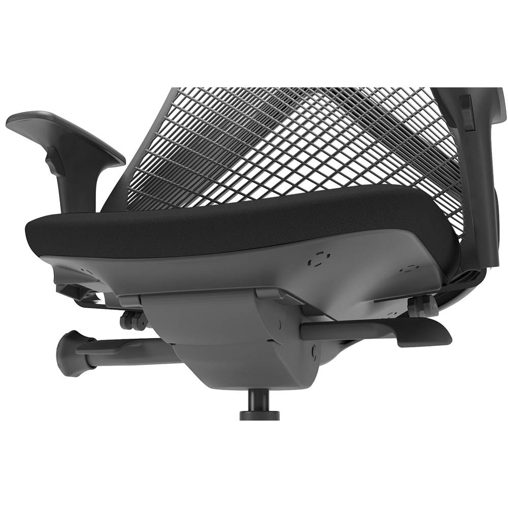 Kit 02 Cadeiras de Escritório Presidente Giratória Ergonômica Kron P03 Crepe Preto - Lyam Decor
