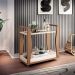 Kit 02 Carrinhos Decorativos Bar Café Multiuso B01 Belga Off White Nature - Lyam Decor