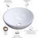 Kit 02 Cubas de Apoio 30 cm Redonda C01 Para Banheiro Lavabo R30W Branco - Lyam Decor