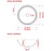 Kit 02 Cubas de Apoio 30 cm Redonda C01 Para Banheiro Lavabo R30W Branco - Lyam Decor
