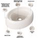 Kit 02 Cubas de Apoio Oval Para Banheiro Lavabo C01 Capri O39 Bege - Lyam Decor