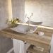 Kit 02 Cubas de Apoio Para Banheiro Lavabo C01 Folha F44 Cinza - Lyam Decor