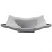 Kit 02 Cubas de Apoio Para Banheiro Lavabo C01 Folha F44 Cinza - Lyam Decor
