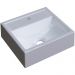 Kit 02 Cubas de Apoio Quadrada C01 Para Banheiro Lavabo Q32W Branco - Lyam Decor