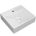 Kit 02 Cubas de Apoio Quadrada Para Banheiro Lavabo C01 Q39W Branco - Lyam Decor