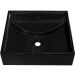 Kit 02 Cubas de Apoio Quadrada Para Banheiro Lavabo C01 Q39W Preto - Lyam Decor