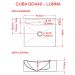 Kit 02 Cubas de Apoio Quadrada Para Banheiro Lavabo C01 Q440 Bege - Lyam Decor