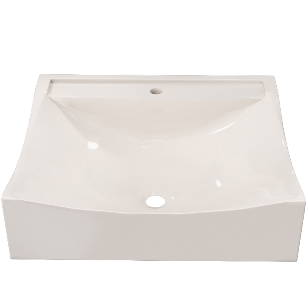 Kit 02 Cubas de Apoio Quadrada Para Banheiro Lavabo C01 Q440 Bege - Lyam Decor