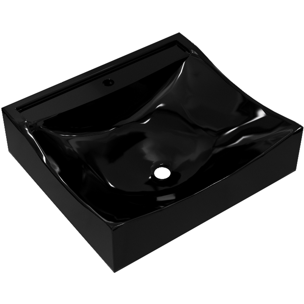 Kit 02 Cubas de Apoio Quadrada Para Banheiro Lavabo C01 Q440 Preto - Lyam Decor