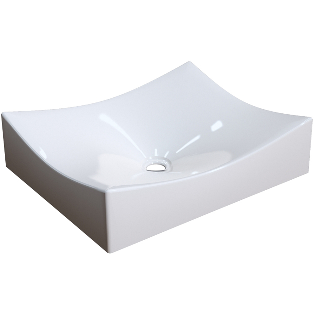 Kit 02 Cubas de Apoio Retangular Para Banheiro Lavabo C01 ML44W Bege - Lyam Decor