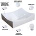 Kit 02 Cubas de Apoio Retangular Para Banheiro Lavabo C01 ML44W Bege - Lyam Decor
