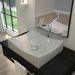 Kit 02 Cubas de Apoio Retangular Para Banheiro Lavabo C01 ML44W Cinza - Lyam Decor