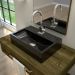 Kit 02 Cubas de Apoio Retangular Para Banheiro Lavabo C01 Q450 Preto - Lyam Decor