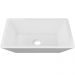 Kit 02 Cubas de Apoio Retangular Para Banheiro Lavabo C01 RT45 Branco - Lyam Decor