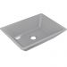 Kit 02 Cubas de Apoio Retangular Para Banheiro Lavabo C01 RT45 Cinza - Lyam Decor
