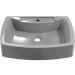 Kit 02 Cubas de Apoio Retangular Para Banheiro Lavabo C01 RT50 Cinza - Lyam Decor