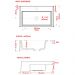 Kit 02 Cubas de Semi Encaixe Retangular Para Banheiro Lavabo XRT55 C01 Branco - Lyam Decor