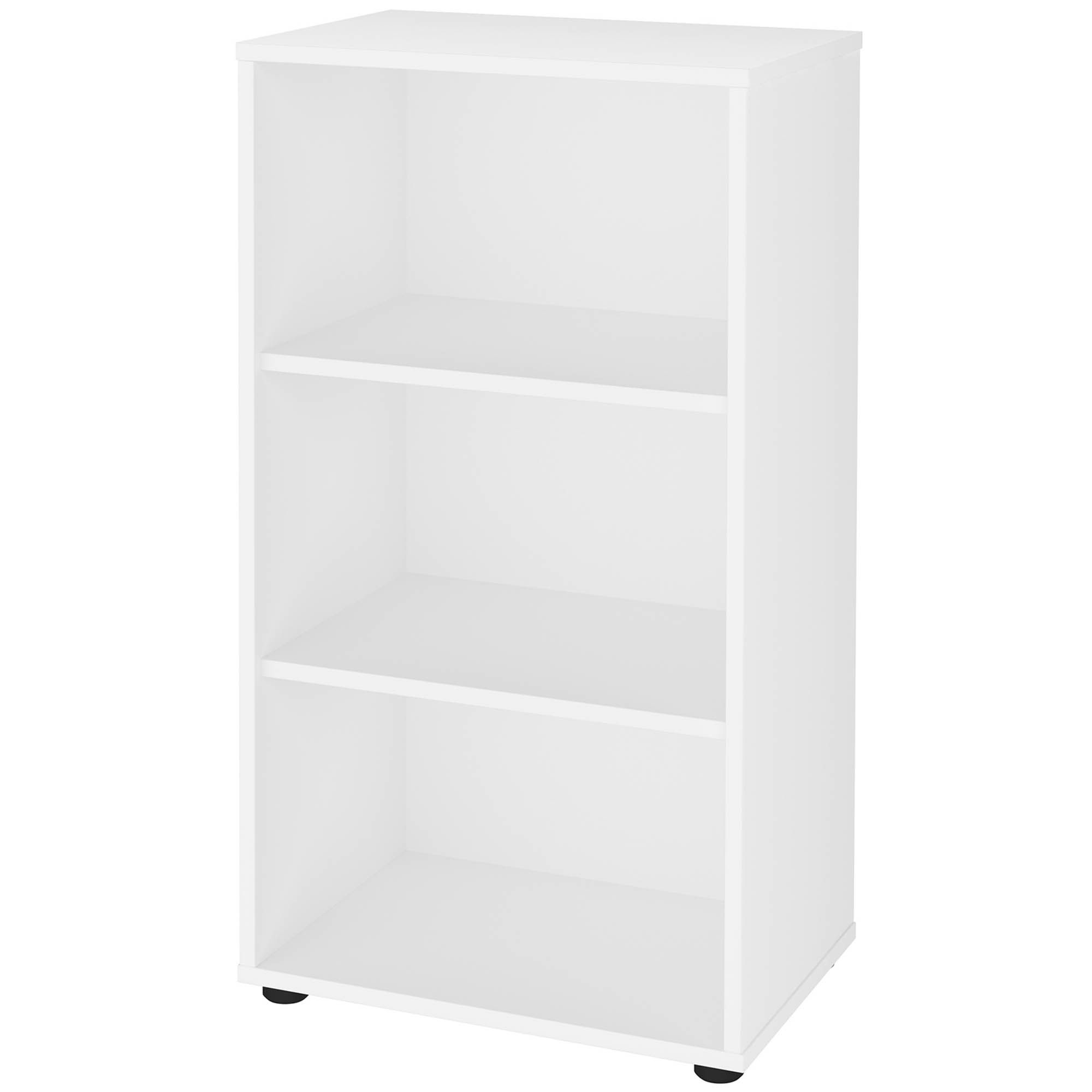 Kit 02 Estantes Multiuso com 02 Prateleiras Clean A02 81x45 cm Branco - Lyam Decor