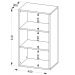 Kit 02 Estantes Multiuso com 02 Prateleiras Clean A02 81x45 cm Branco - Lyam Decor