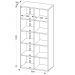 Kit 02 Estantes Multiuso com 10 Nichos Clean A02 187x90 Branco - Lyam Decor