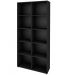Kit 02 Estantes Multiuso com 10 Nichos Clean A02 187x90 Preto - Lyam Decor