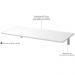 Kit 02 Mesas Dobráveis de Parede Cozinha Slim L03 Suspensa 120x45 BP Branco Fosco - Lyam Decor