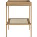 Kit 02 Mesas Lateral Para Sala de Estar Industrial Indy A03 Hanover Dourado - Lyam Decor