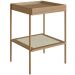 Kit 02 Mesas Lateral Para Sala de Estar Industrial Indy A03 Hanover Dourado - Lyam Decor