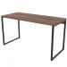 Kit 02 Mesas Para Escritório Home Office Estilo Industrial Form C01 135 cm Nogal - Lyam Decor