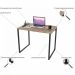 Kit 02 Mesas Para Escritório Home Office Estilo Industrial Form C01 90 cm Carvalho - Lyam Decor