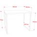 Kit 02 Mesas Para Escritório Home Office Estilo Industrial Form C01 90 cm Carvalho - Lyam Decor