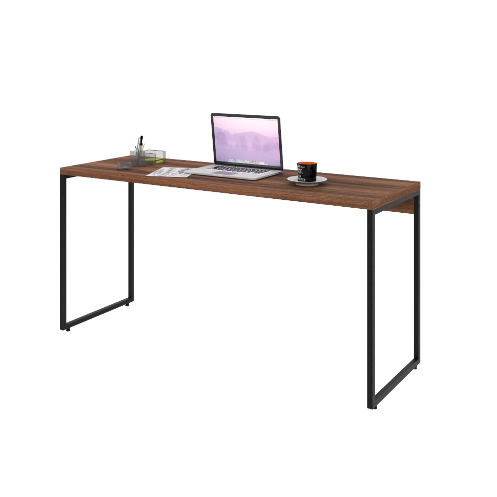 Kit 02 Mesas Para Escritório e Home Office Industrial Aspen 150 cm C01 Nogal - Lyam Decor